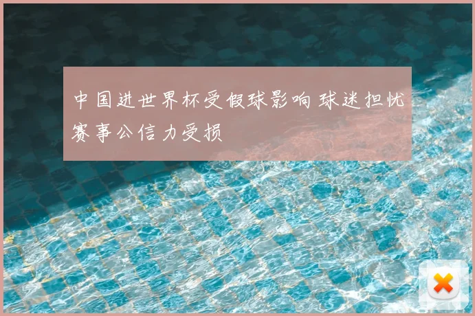 中国进世界杯受假球影响 球迷担忧赛事公信力受损
